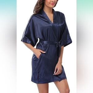 Satin Kimono Robe